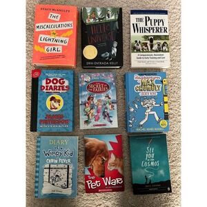 Lot Of 9 Childrens Chapter Books Diary of a Wimpy Kid Dog Diaries & Others